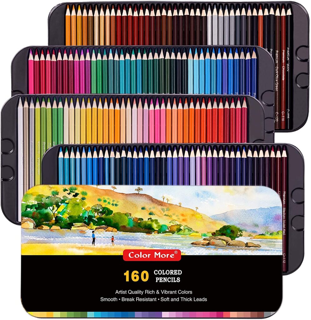 22 sets de lápices de colores para crear - Materiales de arte tradicional